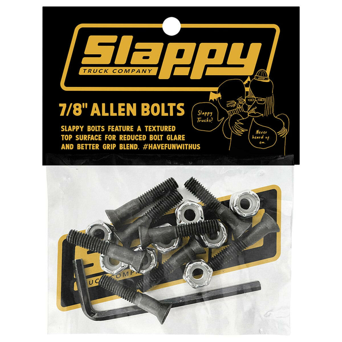 Slappy - 7/8 Allen Bolts Black.