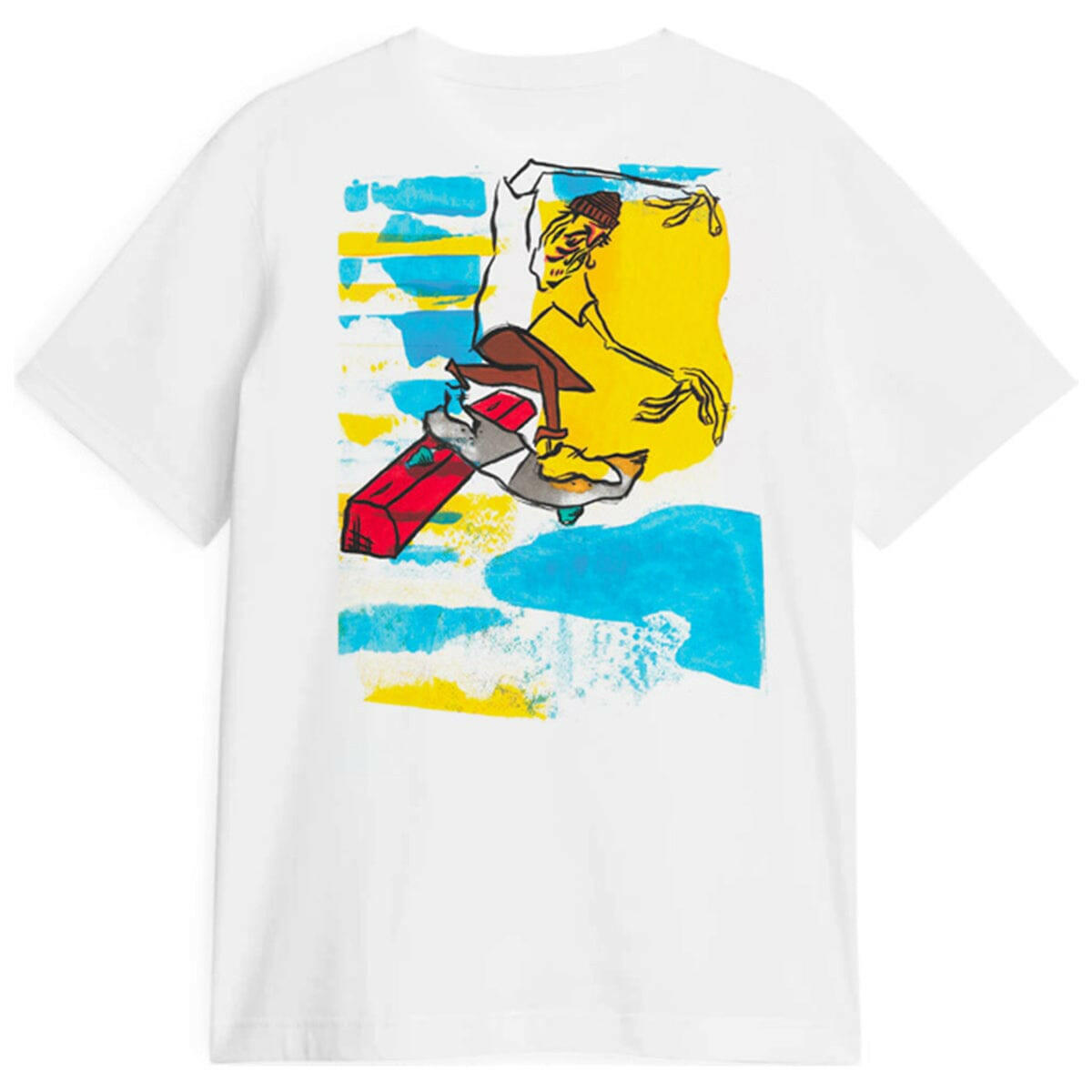 Slappy - Red Curb Tee White.