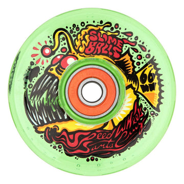 Slime Balls - Angler Light Ups OG Slime 66MM 78A Skateboard Wheels.