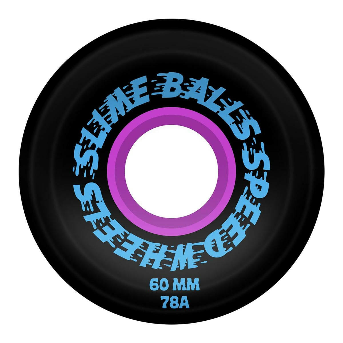 Slime Balls - Brain Busters 3D OG Slime Black 60MM 78A Skateboard Wheels.