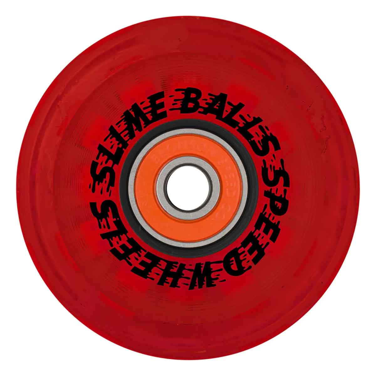 Slime Balls Cafe Light Ups Red 60MM 78A Skateboard Wheels Side
