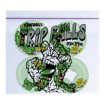 Slime Balls - Face Melter Trip Balls GITD 54MM 99A Skateboard Wheels.