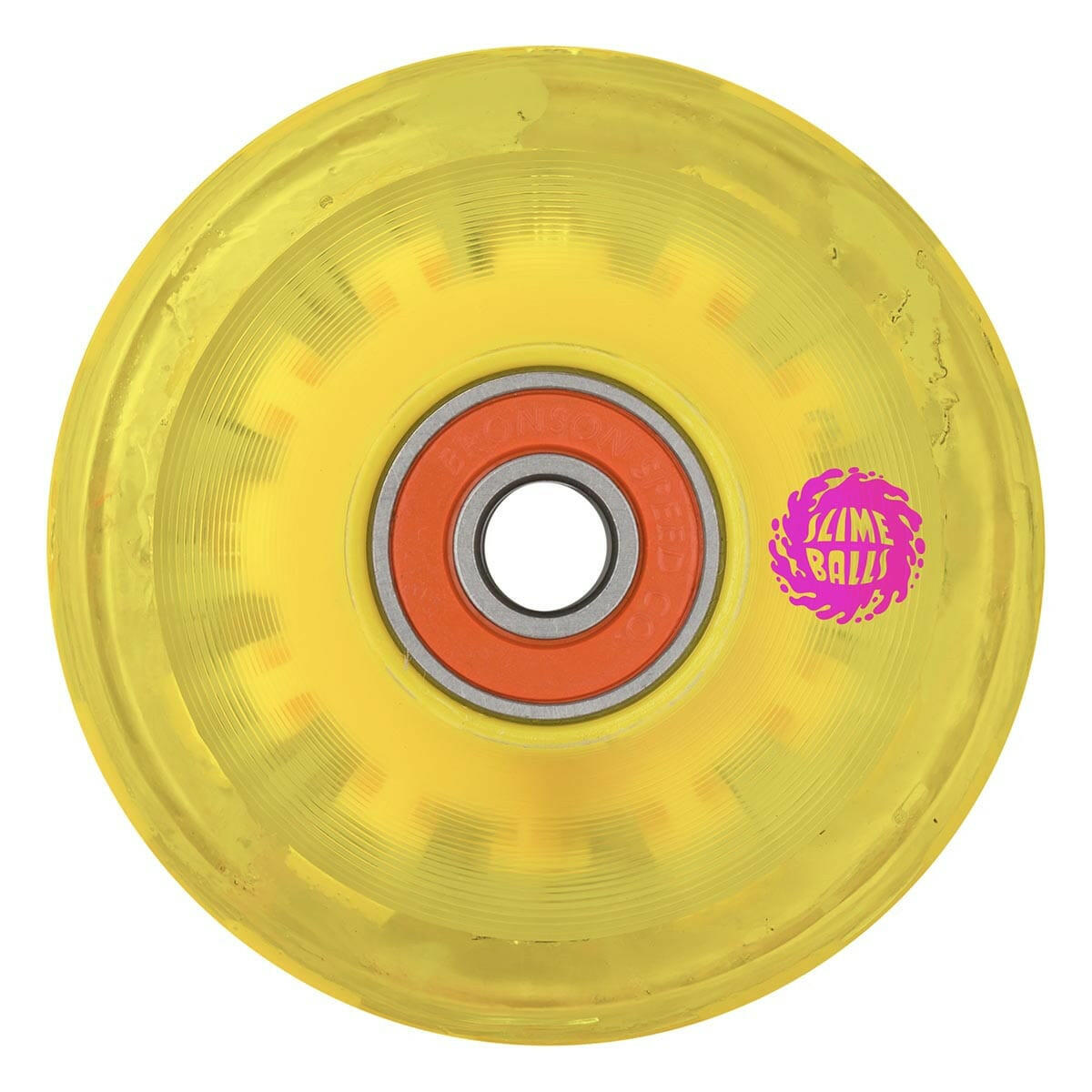 Slime Balls - Gator Swamp Spew Light Ups OG Slime Yellow 60MM 78A Skateboard Wheels.