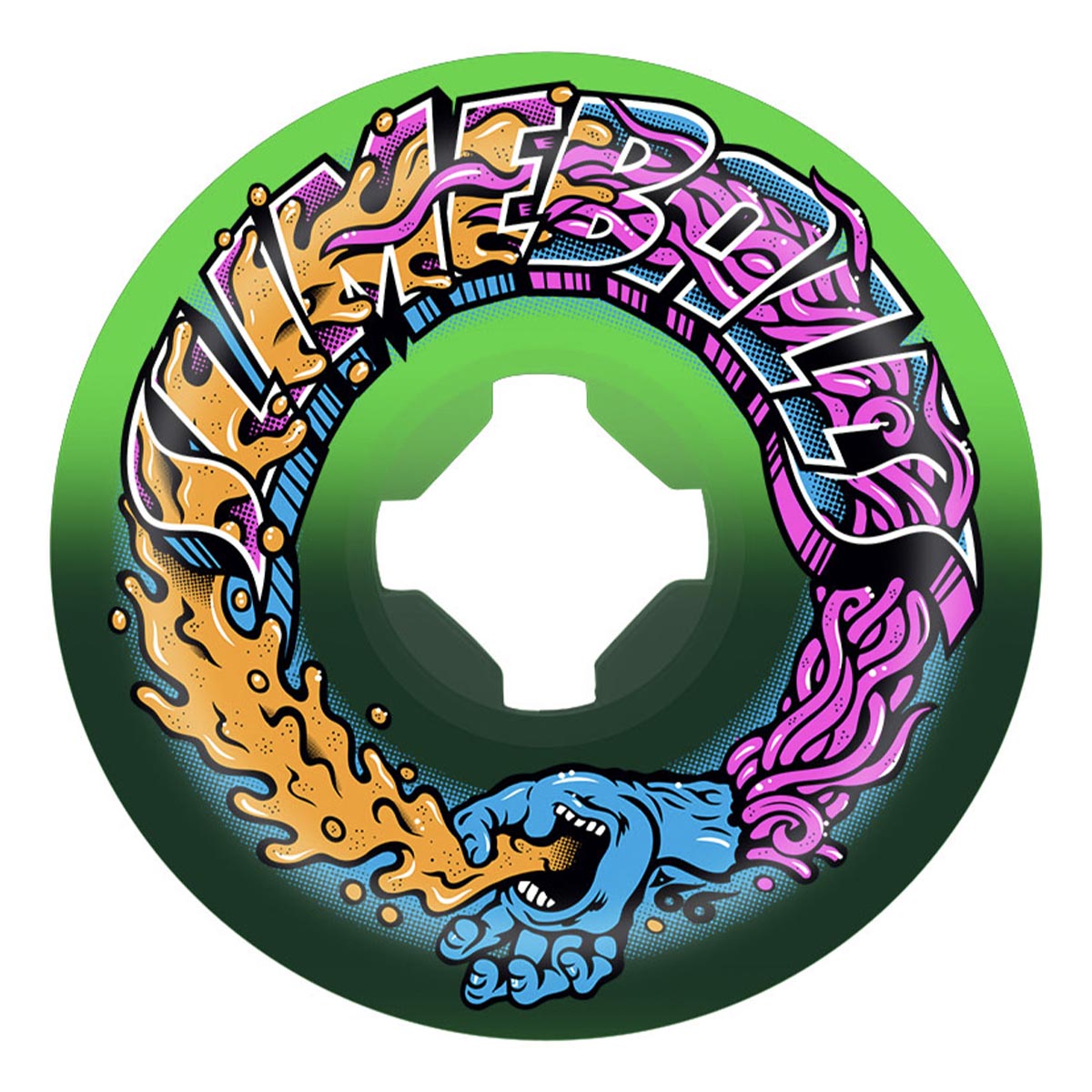Slime Balls Greetings Speed Balls Green/Black 56MM 99A Skateboard Wheels