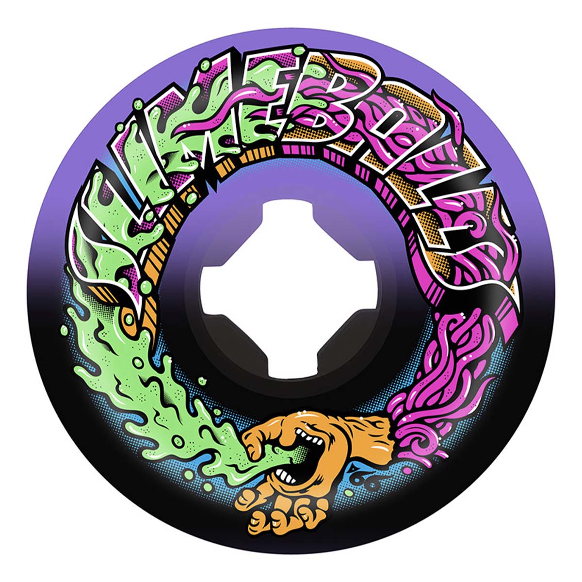 Slime Balls - Greetings Speed Balls Purple/Black 53MM 99A Skateboard Wheels