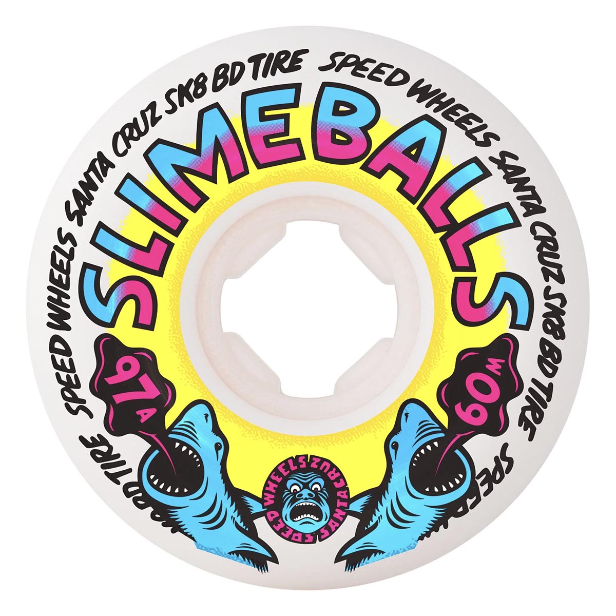 Slime Balls - Heritage Shark Spew Vomits 60MM 97A Skateboard Wheels.