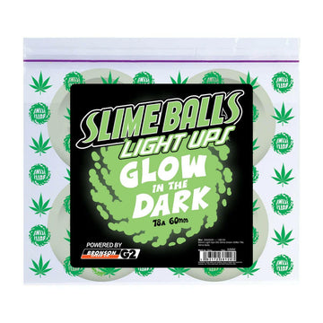 Slime Balls - Light Ups Glow In The Dark 60MM 78A Skateboard Wheels.