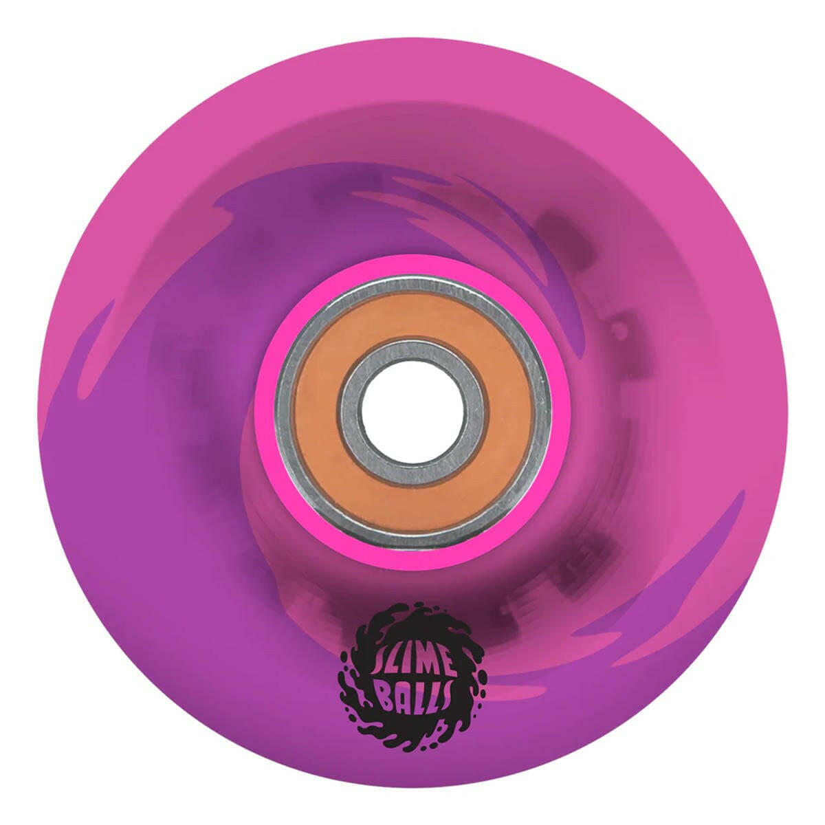 Slime Balls - Light Ups OG Slime Pink/Purple 60MM 78A Skateboard Wheels.