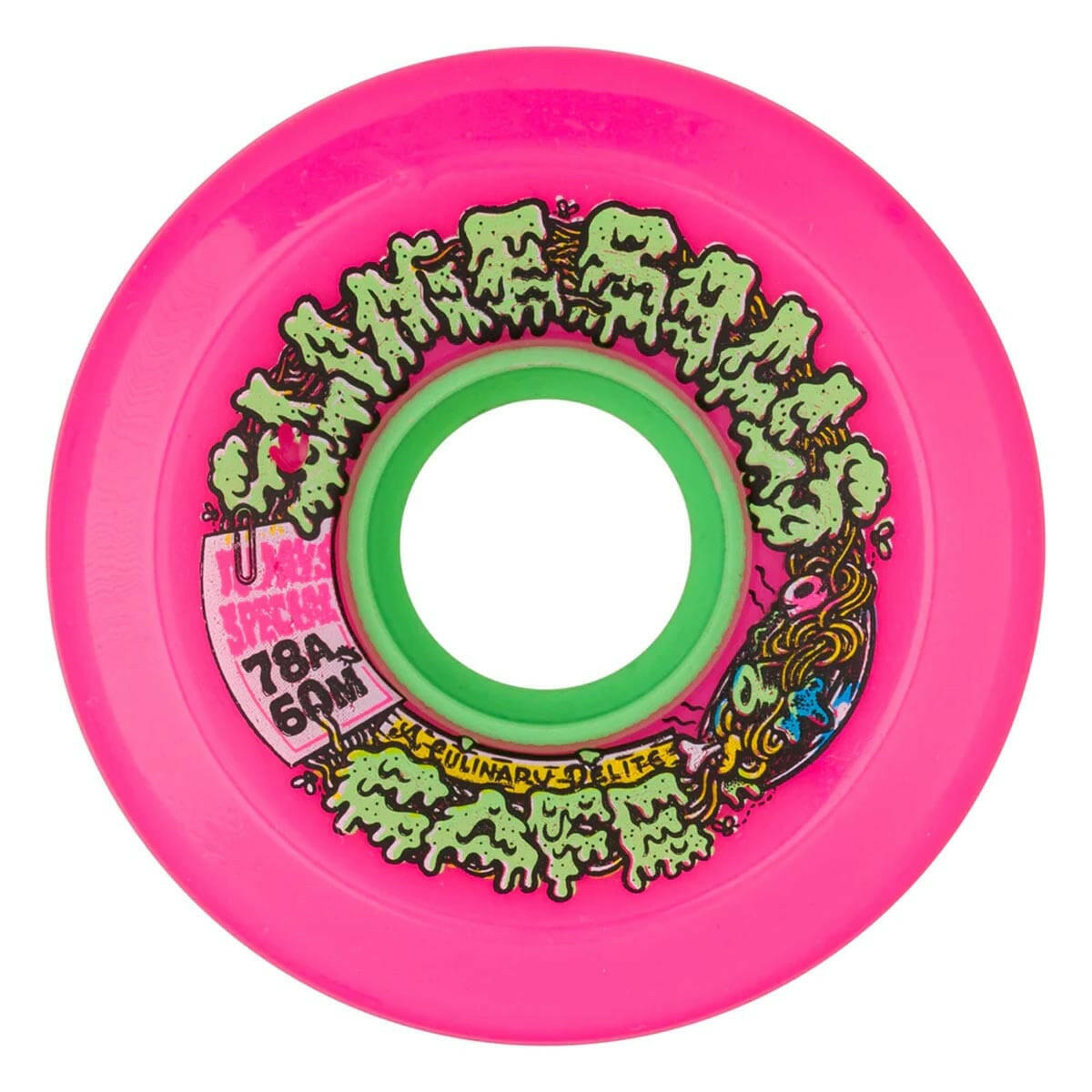 Slime Balls - OG Slime Cafe Pink 60MM 78A Skateboard Wheels.