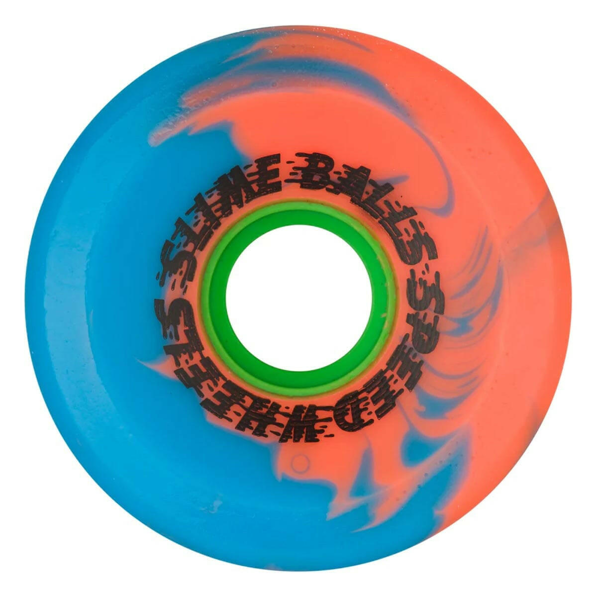 Slime Balls - OG Slime Pink/Blue Swirl 66MM 78A Skateboard Wheels.