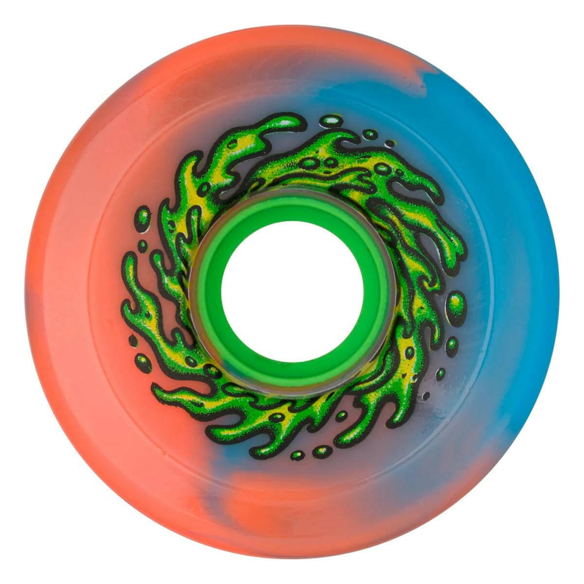 Slime Balls - OG Slime Pink/Blue Swirl 66MM 78A Skateboard Wheels.