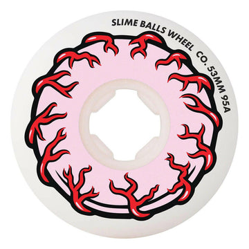 Slime Balls - Pink Eyes Vomit Mini 53MM 95A Skateboard Wheels.