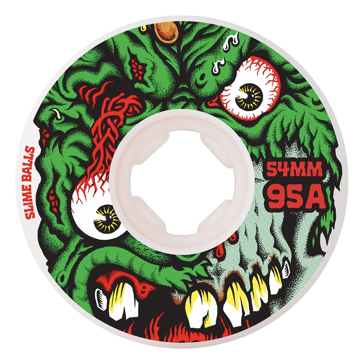 Slime Balls Roskopp Face Two Reissue Hardline 54MM 95A Skateboard Wheels