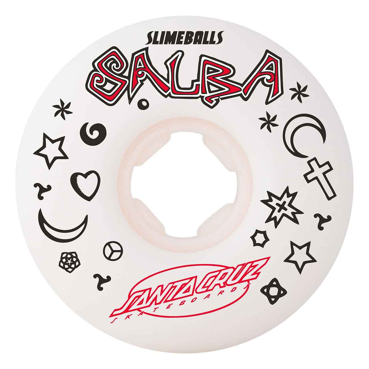 Slime Balls Salba Witch Doctor Chubbies 56MM 99A Skateboard Wheels Side
