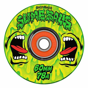 Slime Balls - Screaming Slime Light Ups 60MM 78A Skateboard Wheels.