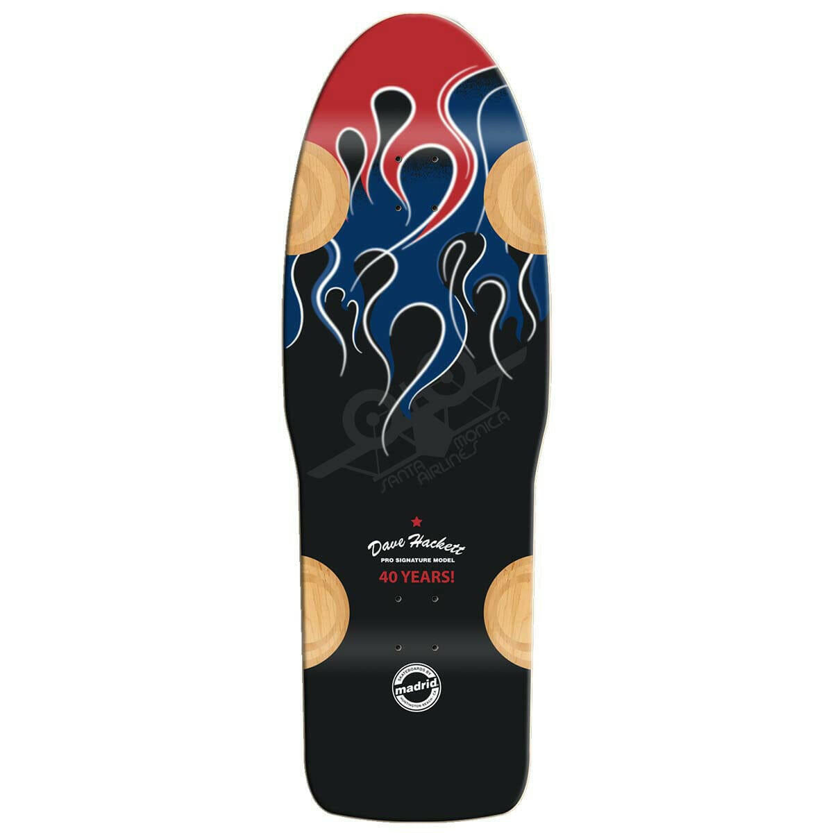 SMA - Dave Hackett Flame 10.875 Skateboard Deck.