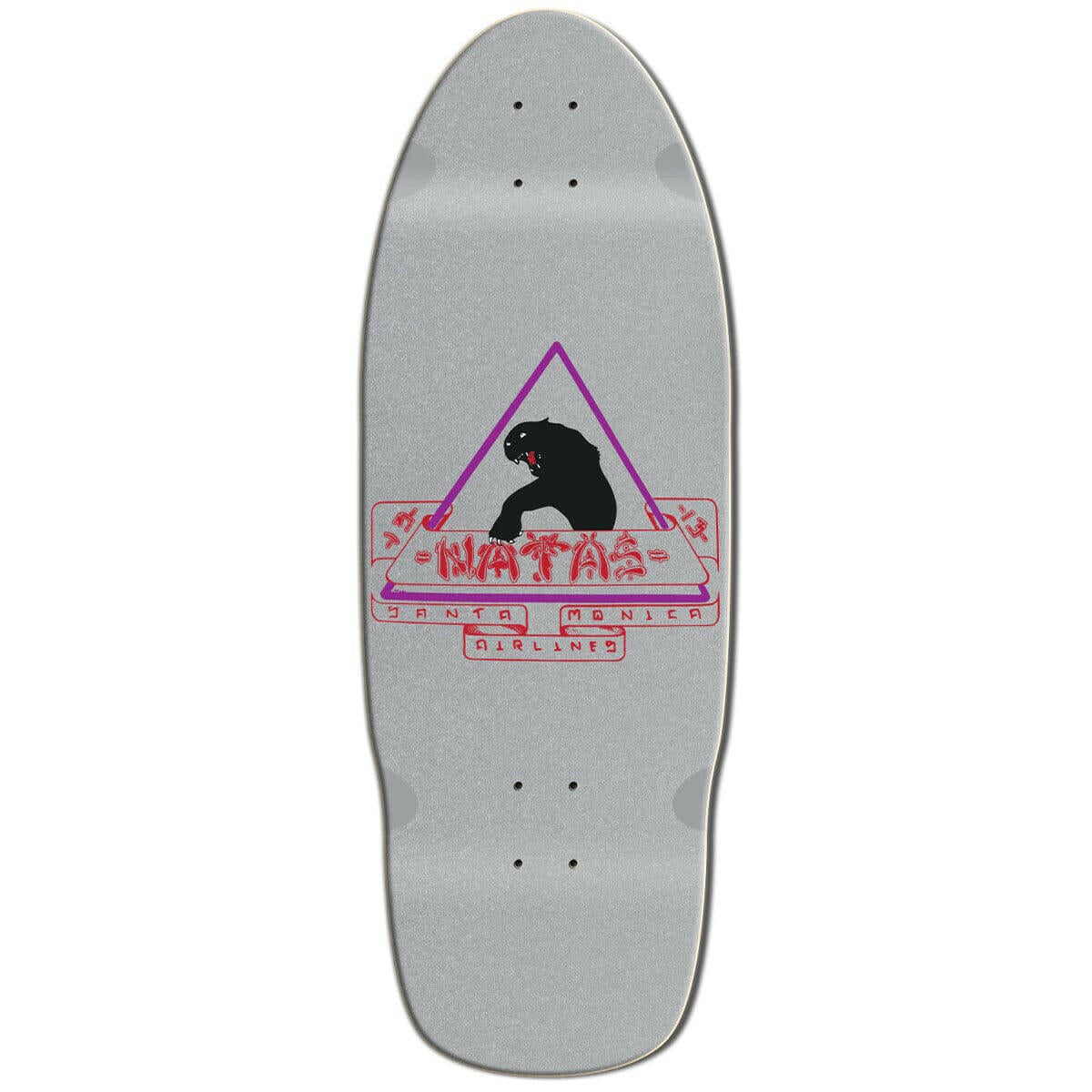 SMA - Natas Kaupas Panther Grey 10.0 Reissue Skateboard Deck.