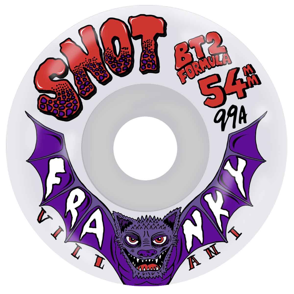 Snot Franky Bats Clear BT2 54MM 99A Skateboard Wheels
