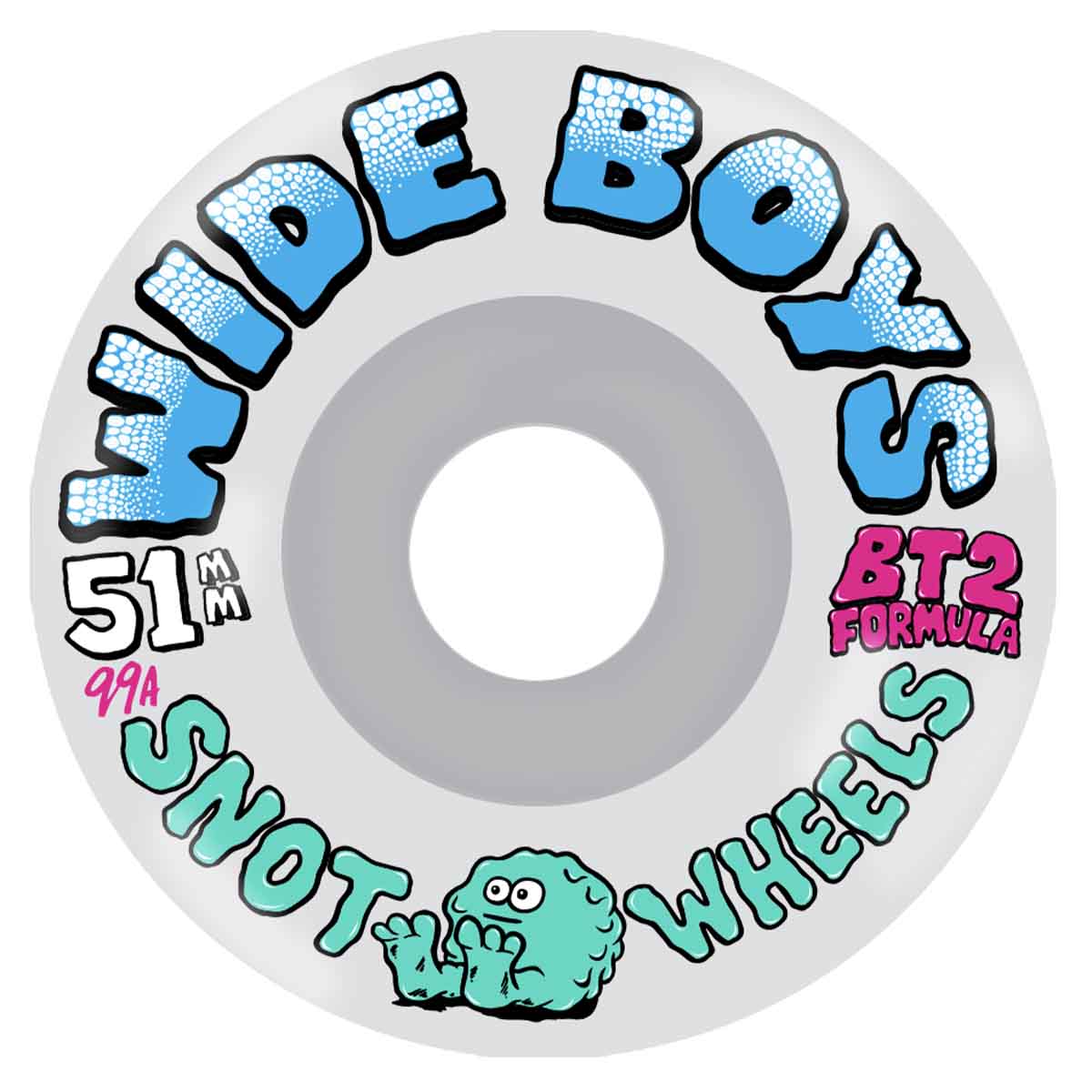 Snot Wide Boys Clear BT2 51MM 99A Skateboard Wheels