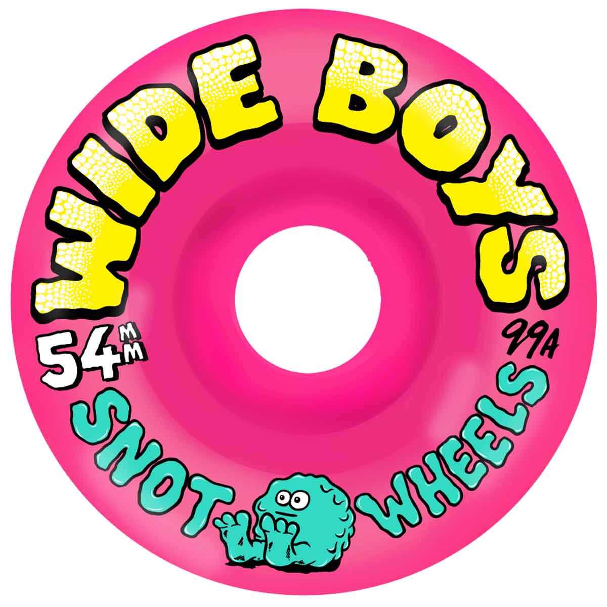 Snot Wide Boys Neon Pink 54MM 99A Skateboard Wheels