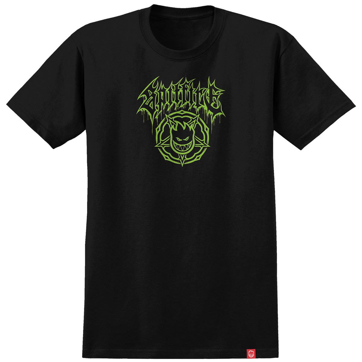 Spitfire Basic Pentagram Drip Tee Black