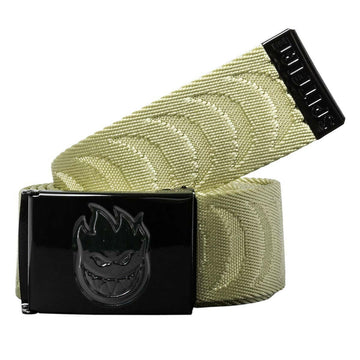 Spitfire - Bighead Crescent Jacquard Web Belt Tan/Black.