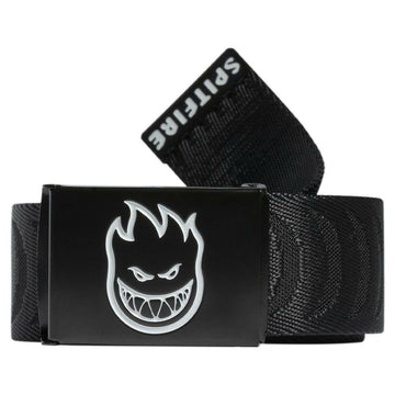 Spitfire - Bighead Crescent Jacquard Web Belt Black/White.