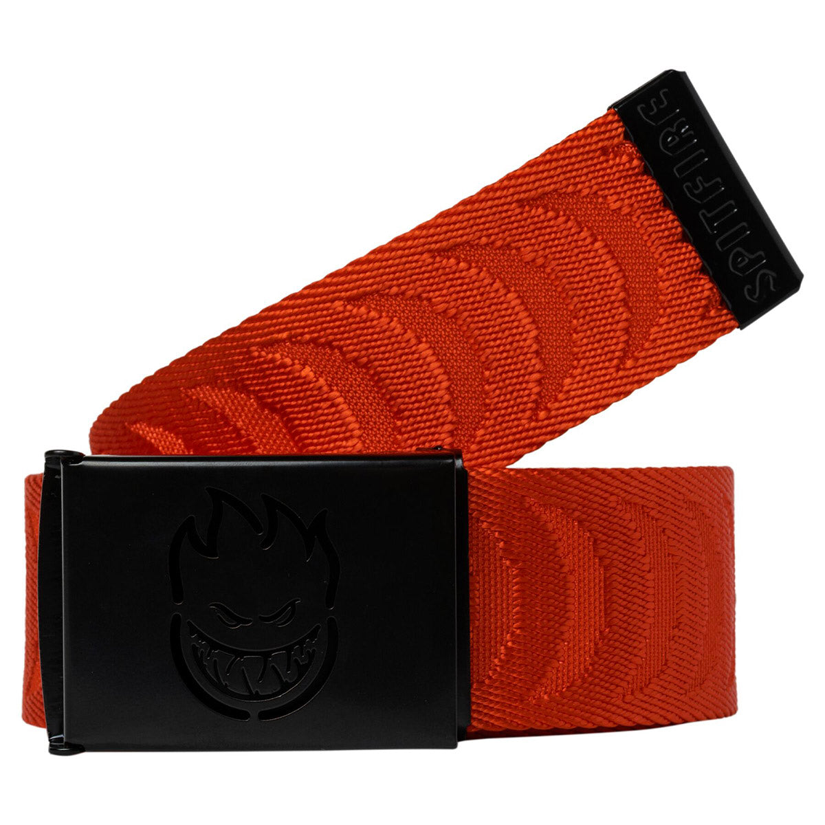 Spitfire - Bighead Cut Out Jacquard Swirl Web Belt Red/Black.