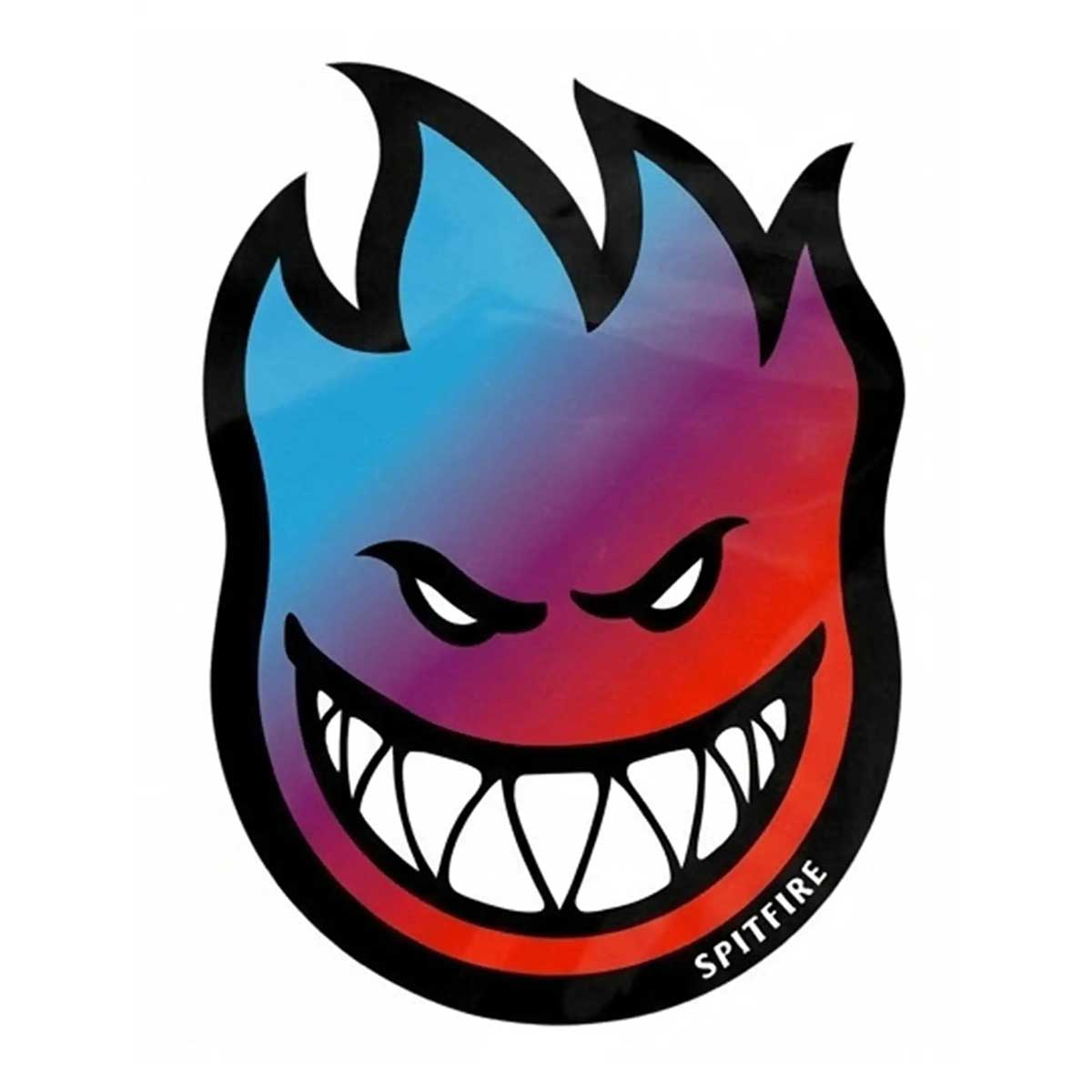 Spitfire Bighead Fade 6" Sticker Red Blue