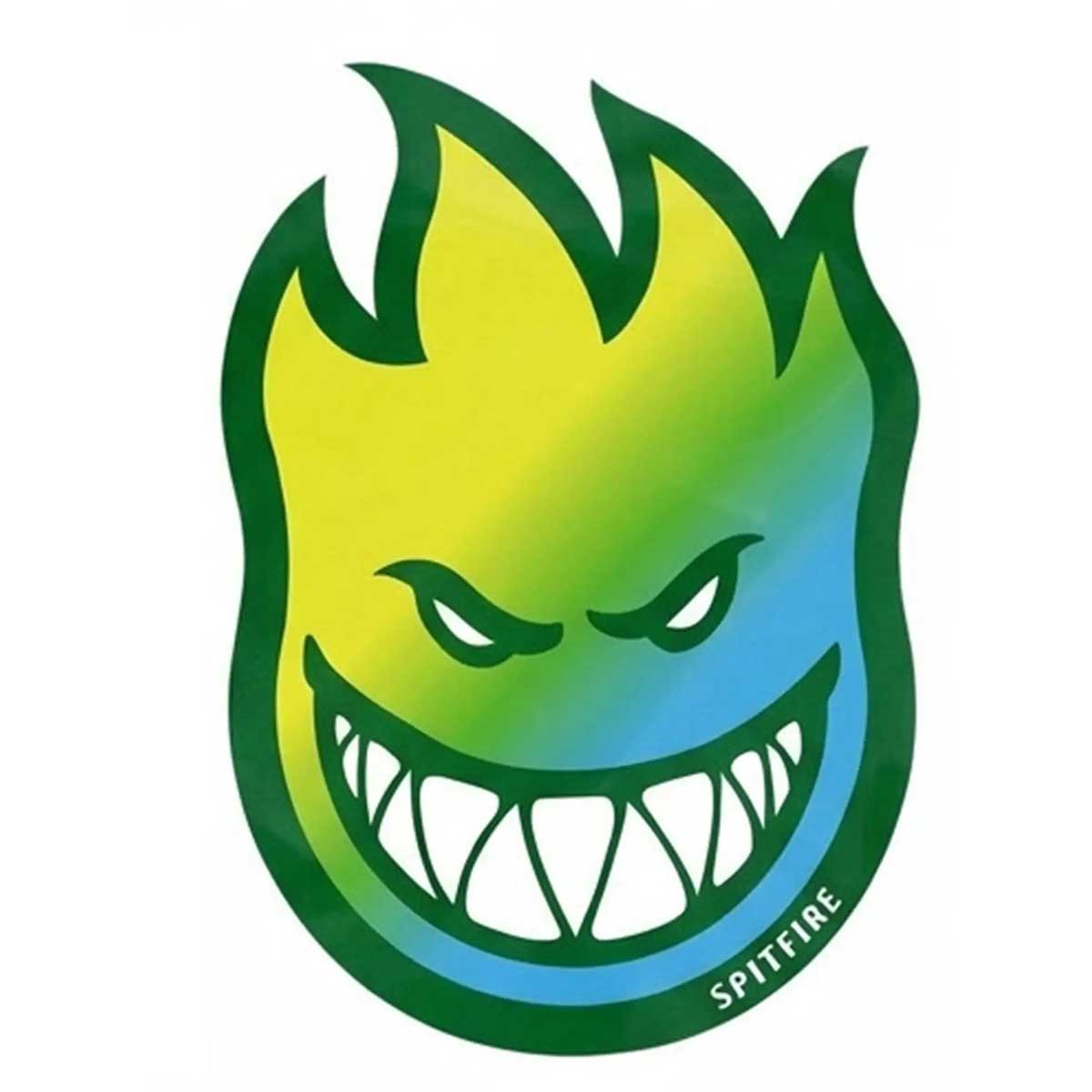 Spitfire Bighead Fade 6" Sticker Green