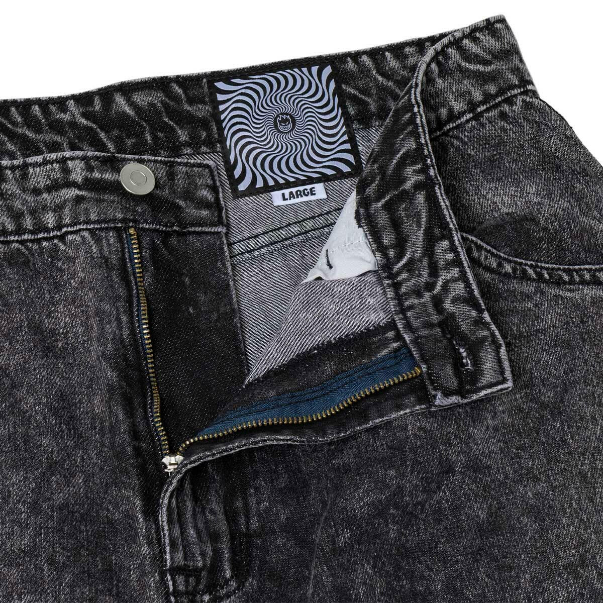 Spitfire - Bighead Fill Denim Pants Black Stone Wash.