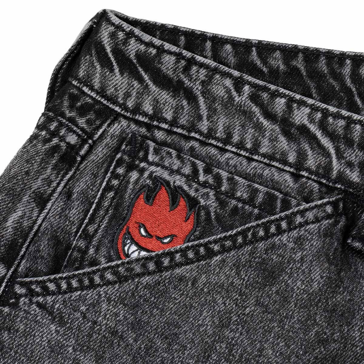 Spitfire - Bighead Fill Denim Pants Black Stone Wash.