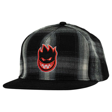 Spitfire - Bighead Fill Snapback Black/White Plaid.