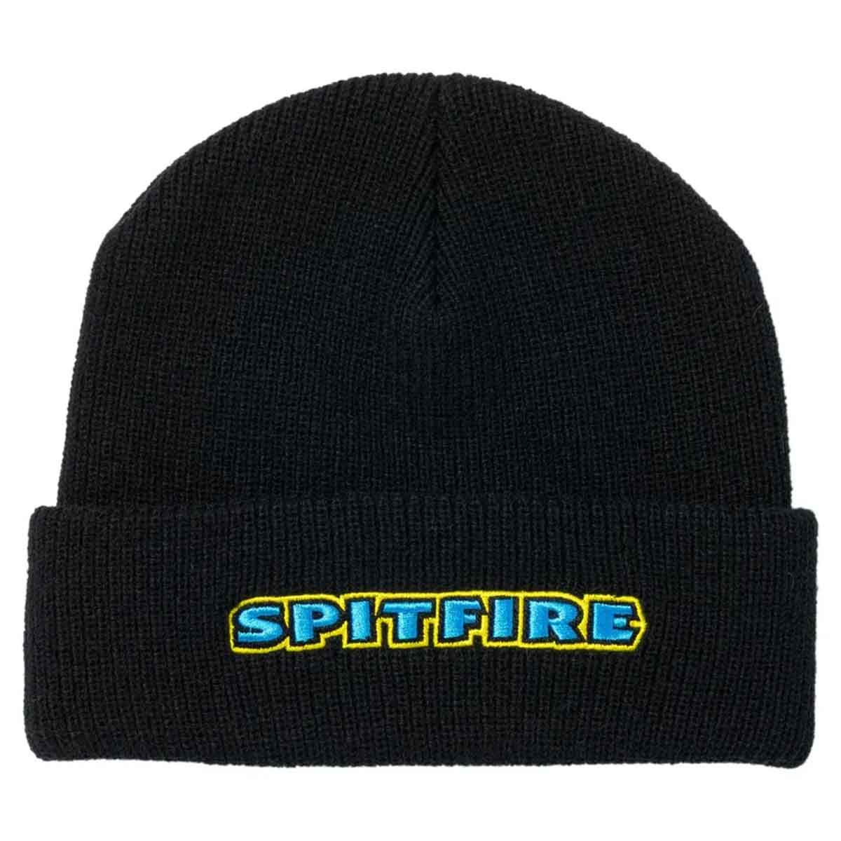 Spitfire Bighead Mushroom Script Cuff Beanie Black