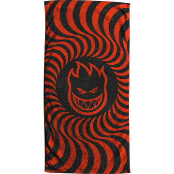 Spitfire - Bighead Swirl Towel Black/Red.