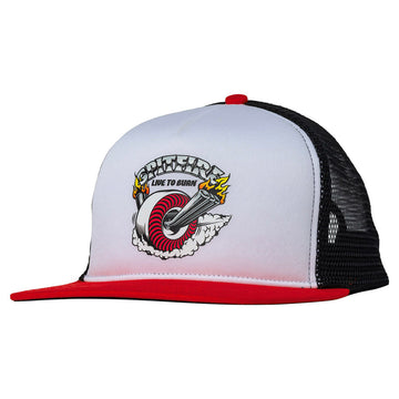 Spitfire - Burnout Trucker White/Red/Black.