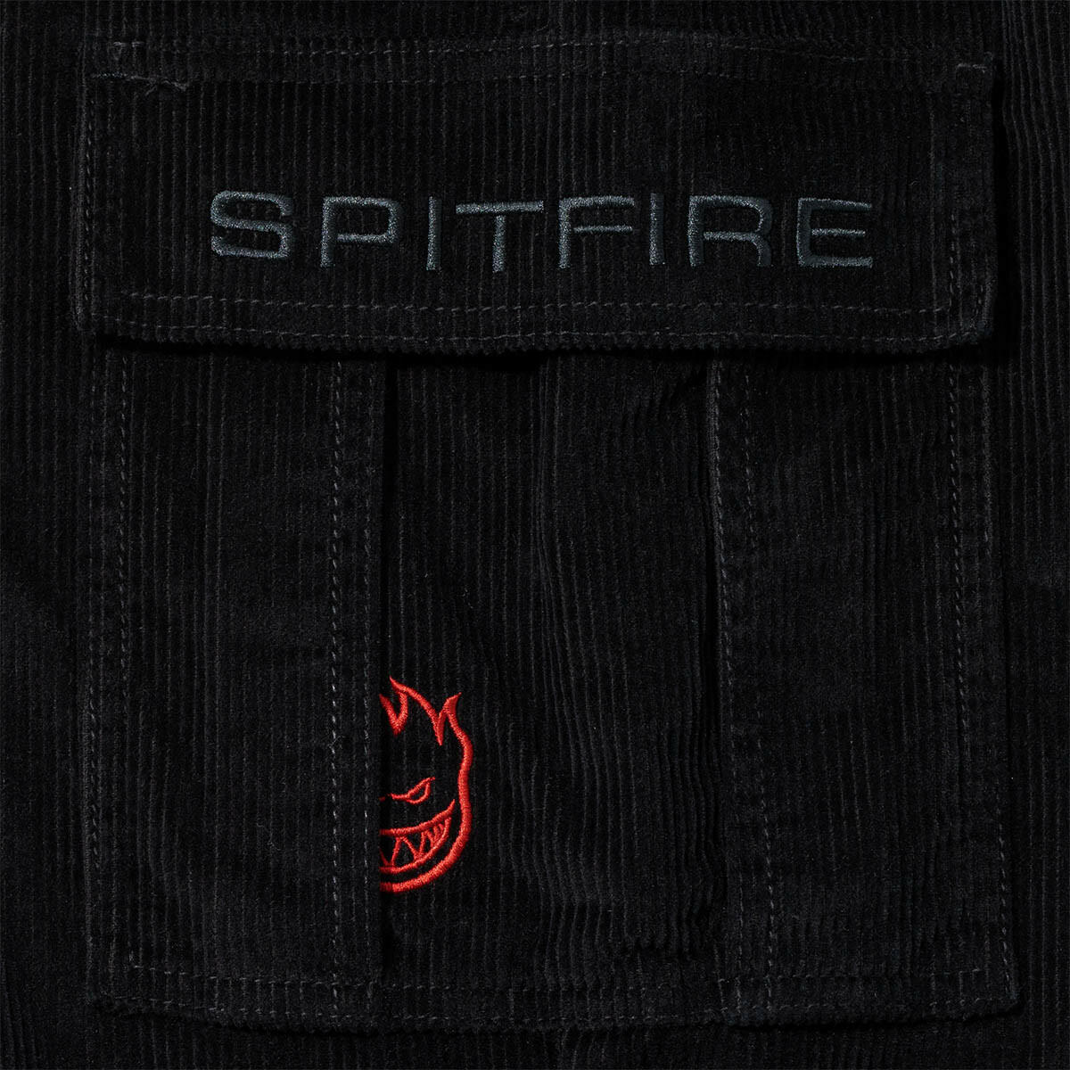 Spitfire - Classic 87 Corduroy Cargo Pants Black.