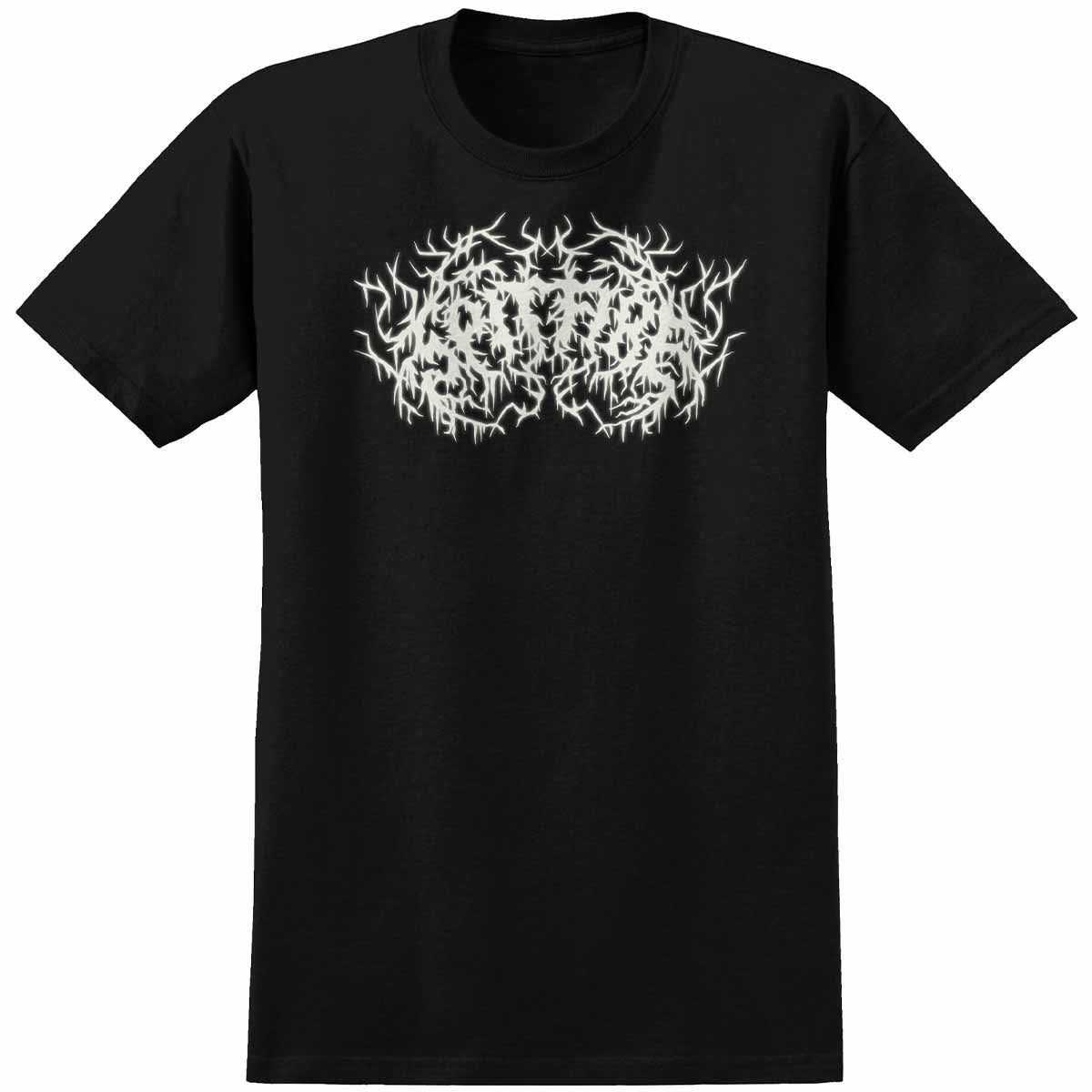 Spitfire - Deathmask Script Tee Black
