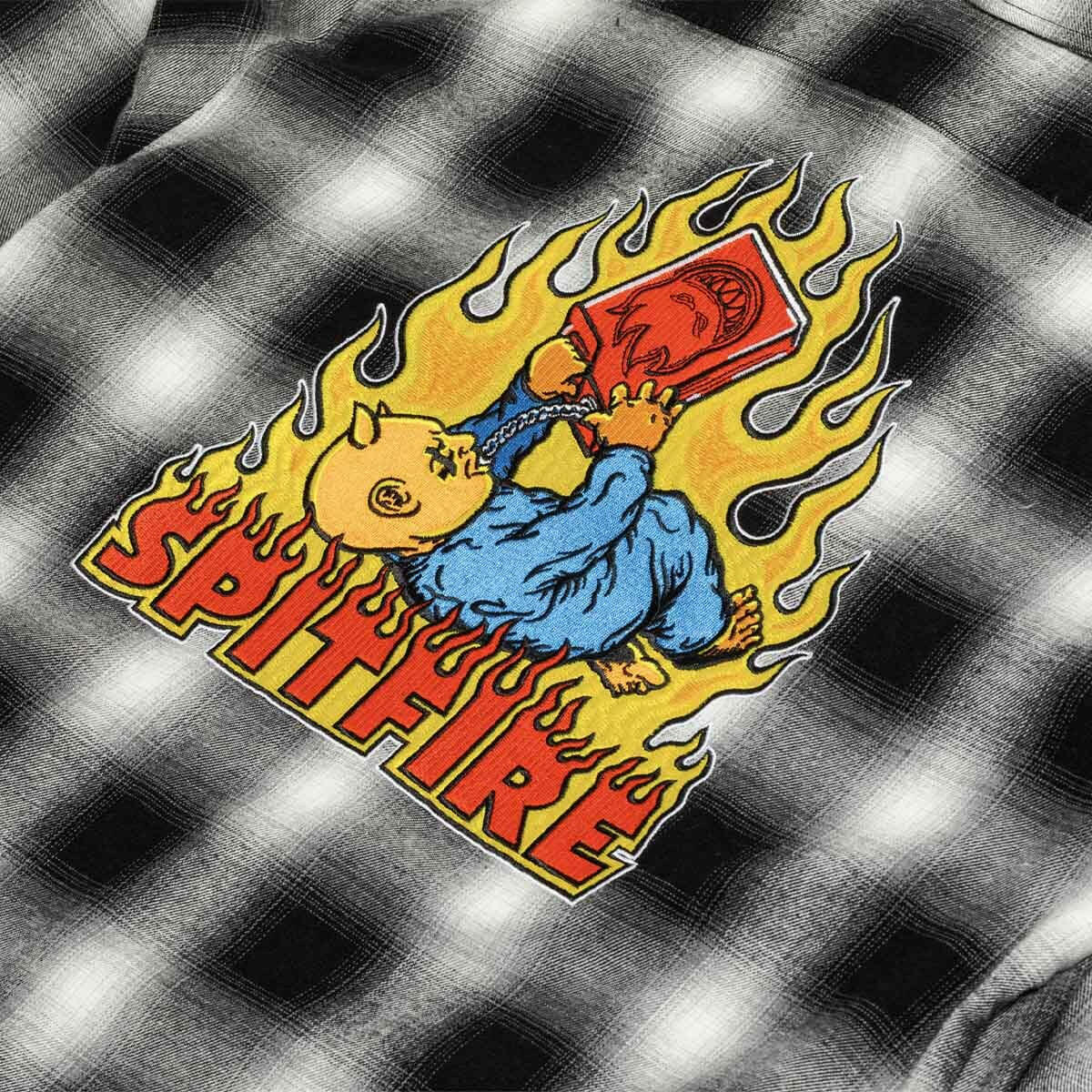 Spitfire - Demonseed Hooded Flannel Black/White.