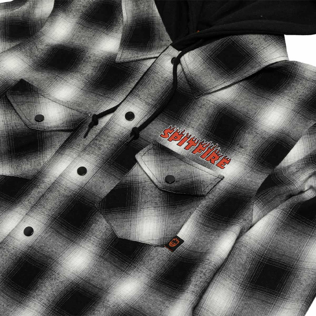 Spitfire - Demonseed Hooded Flannel Black/White.