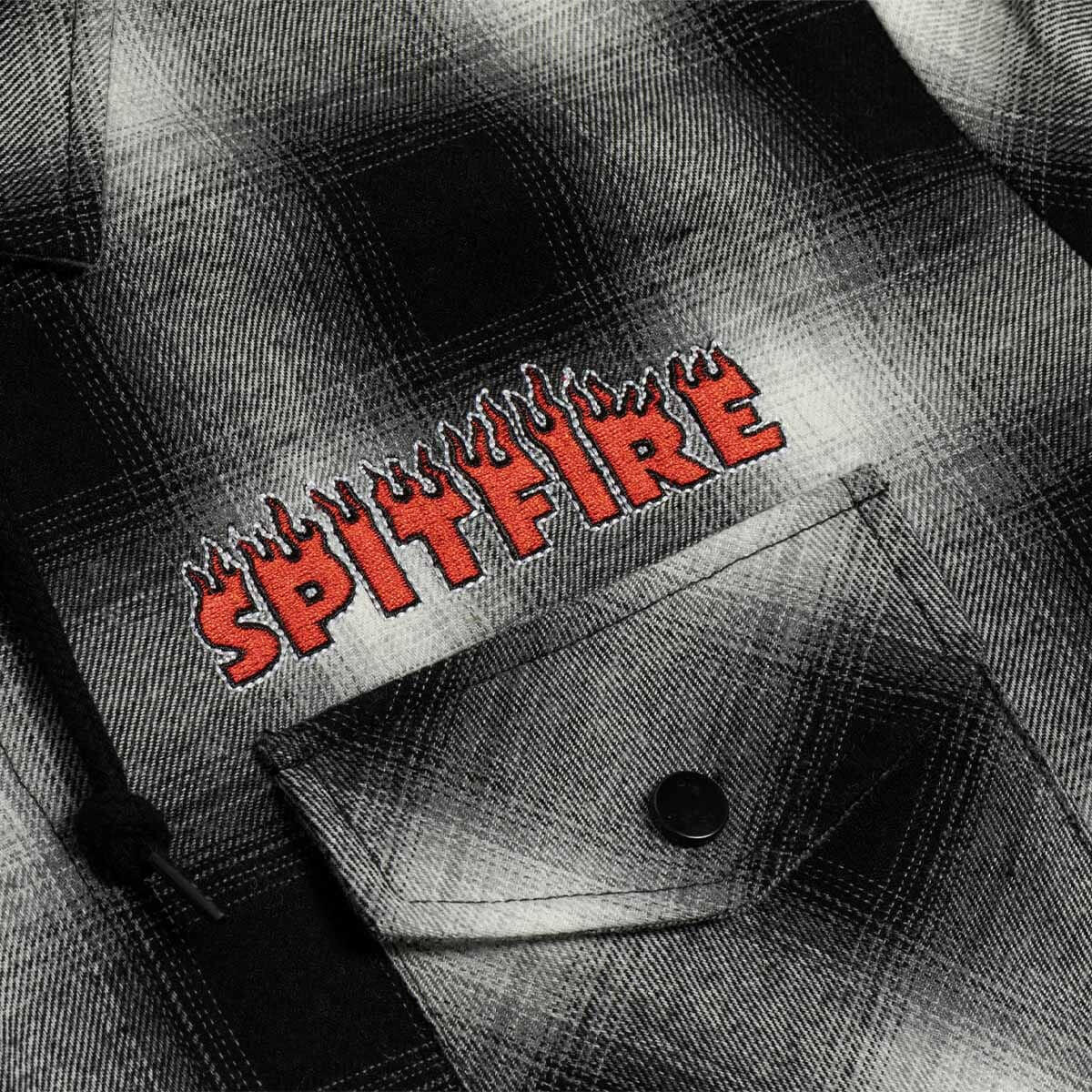 Spitfire - Demonseed Hooded Flannel Black/White.