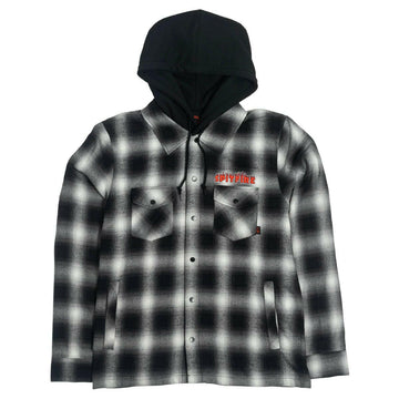 Spitfire - Demonseed Hooded Flannel Black/White.