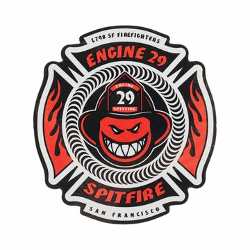Spitfire Engine 29 Maltese 3.75" Sticker