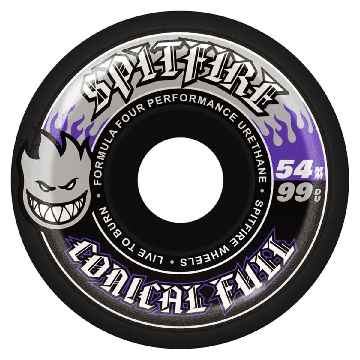 Spitfire F4 Black Conical Full 54MM 99A Skateboard Wheels