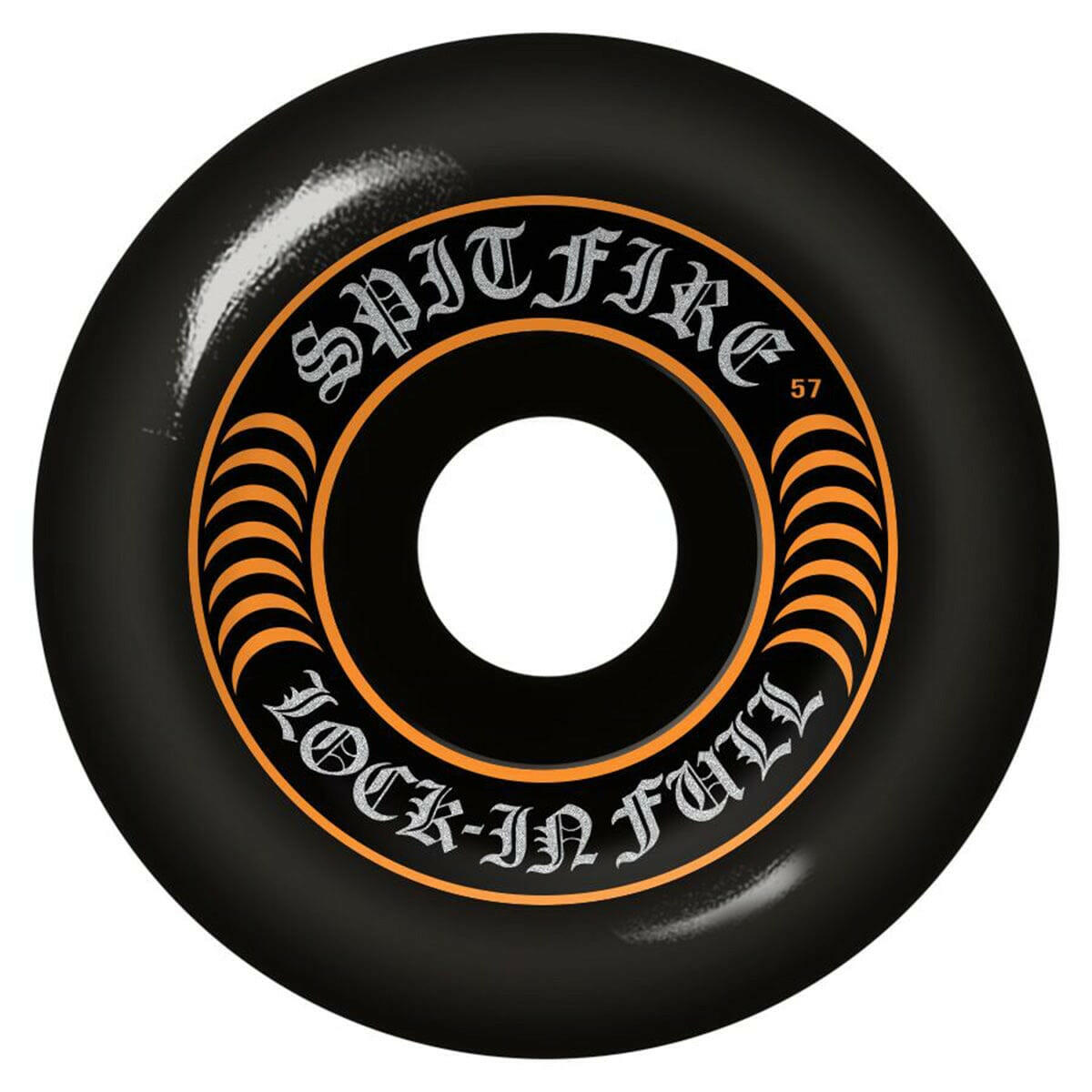 Spitfire - F4 Lock In Full Black 57MM 99A Skateboard Wheels.