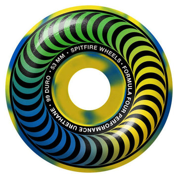 Spitfire - F4 Multi Swirl Classic 53MM 99A Skateboard Wheels.