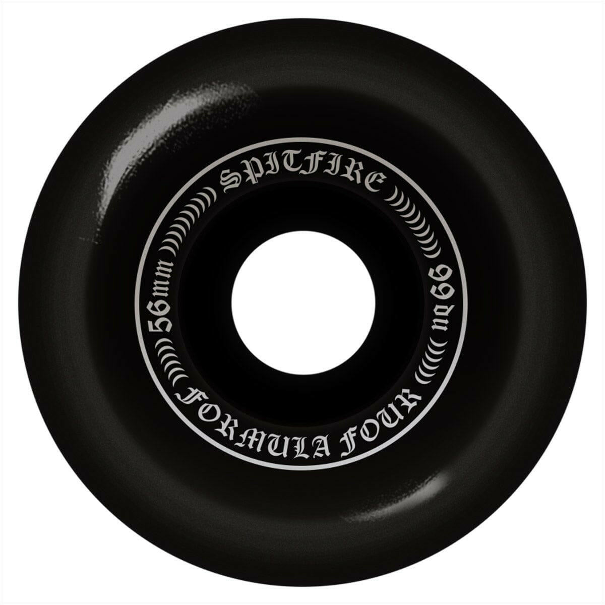 Spitfire - F4 OG Classics Black 56MM 99A Skateboard Wheels.