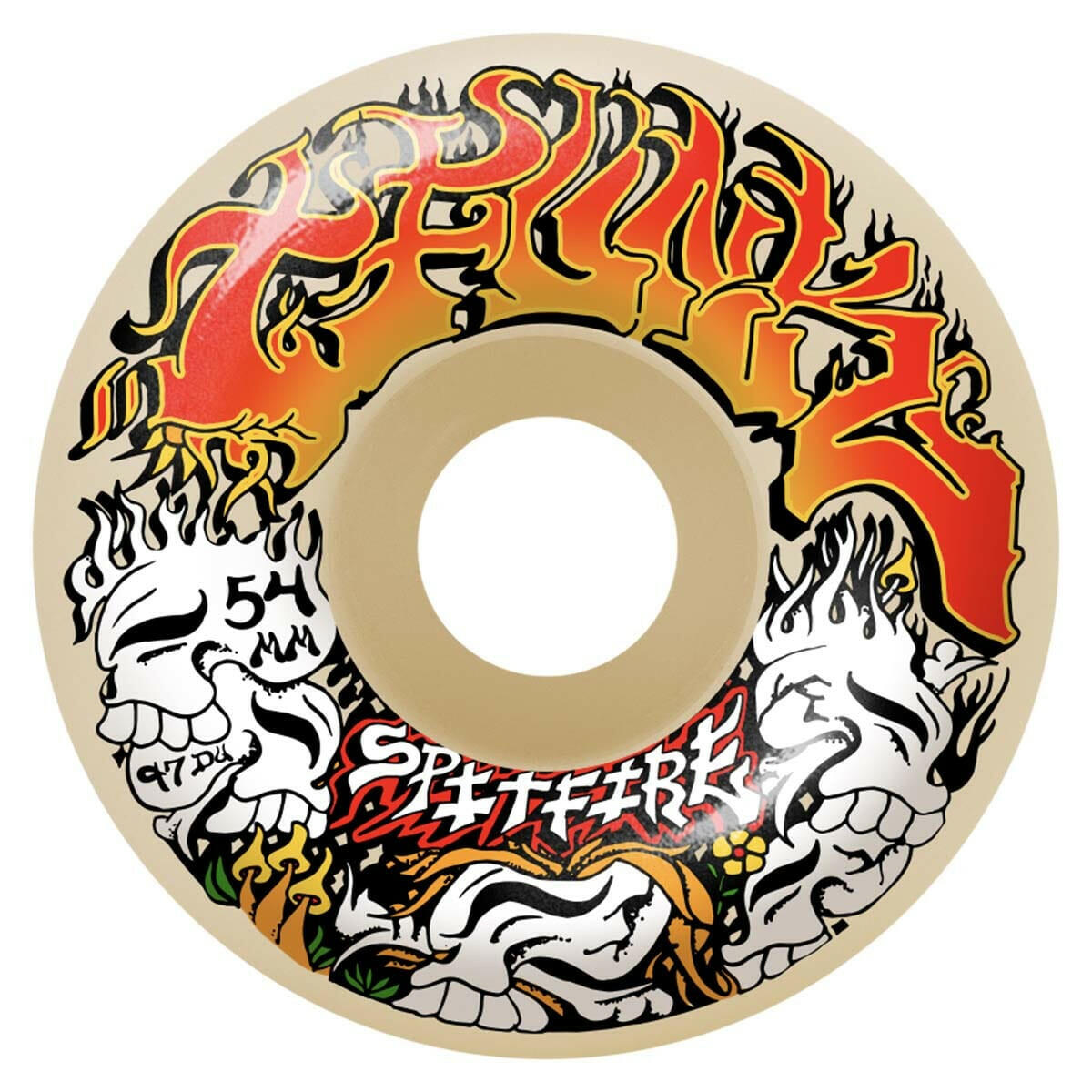 Spitfire - F4 T-Funk Savie Radial Full 54MM 97A Skateboard Wheels.
