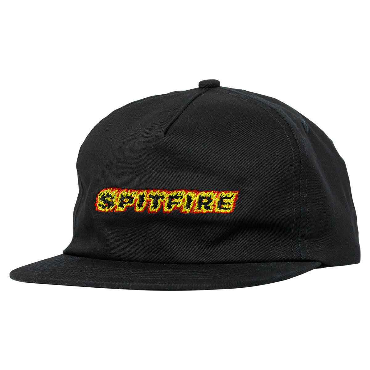 Spitfire - Flames Script Snapback Black.