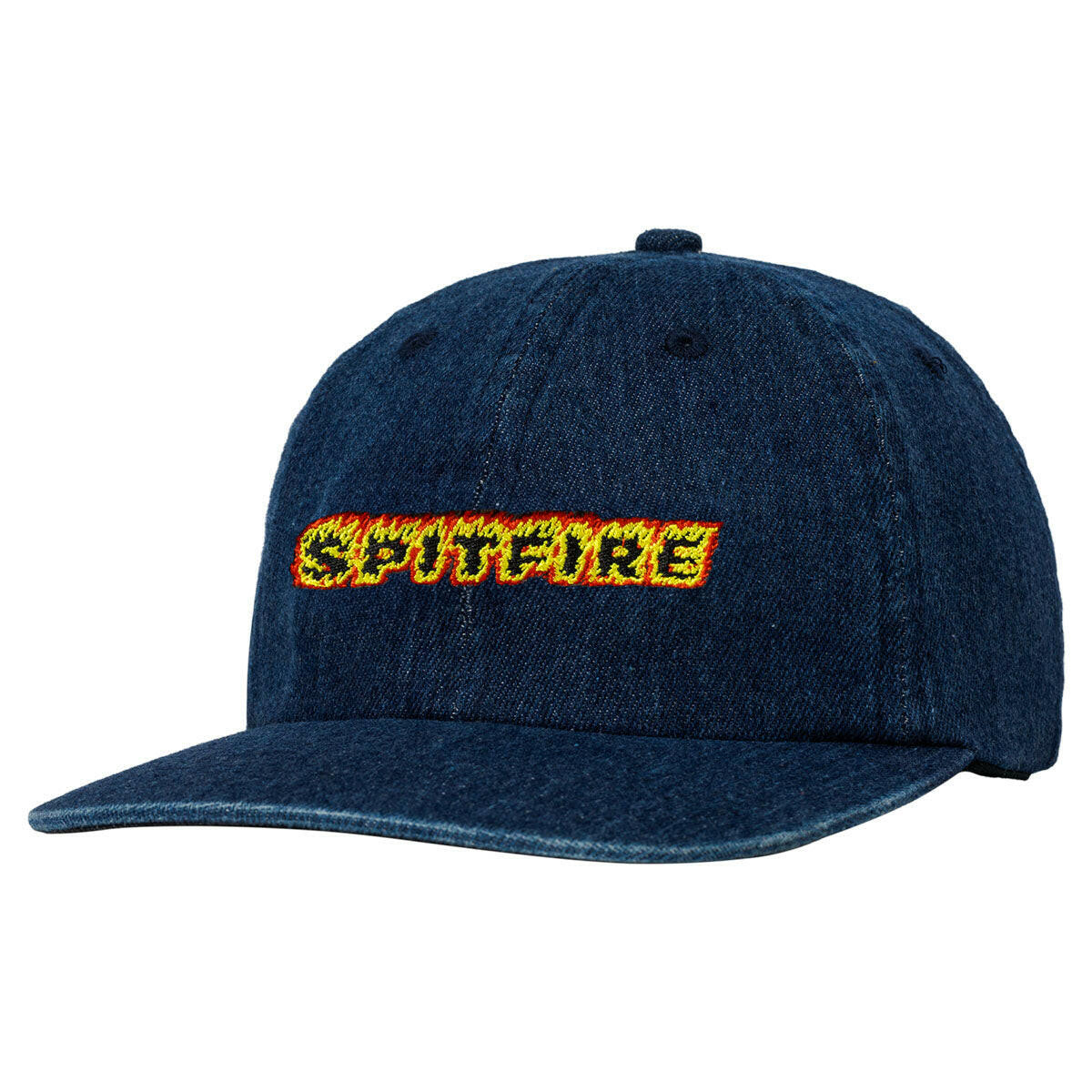 Spitfire - Flames Script Strapback Denim.